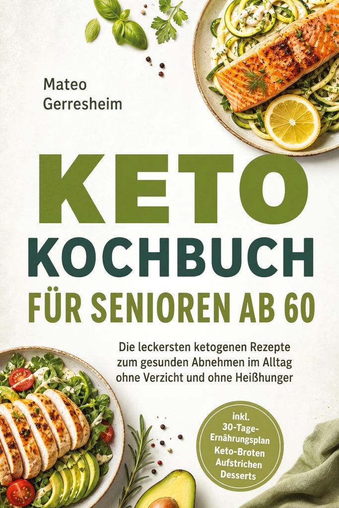 Keto Kochbuch für Senioren ab 60: Die leckersten ketogenen Produktbild 