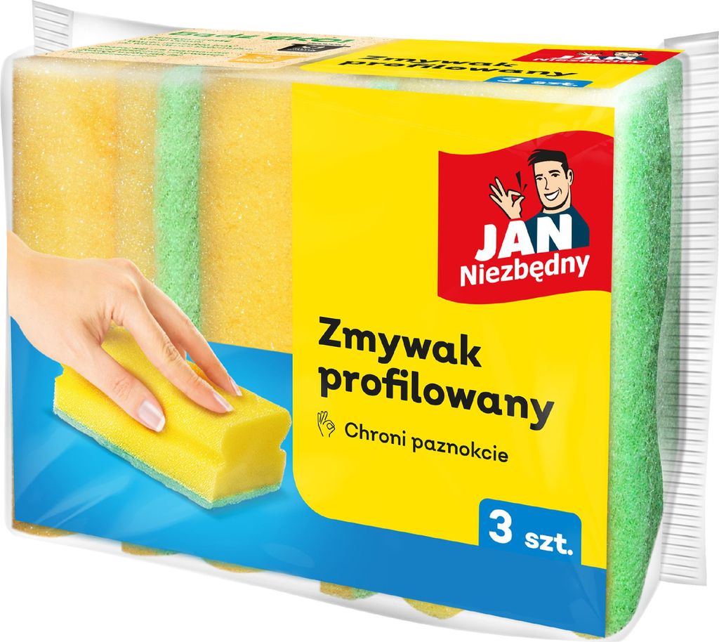 Jan Niezbędny Profilierte Küchenschwämme, 3 Stück