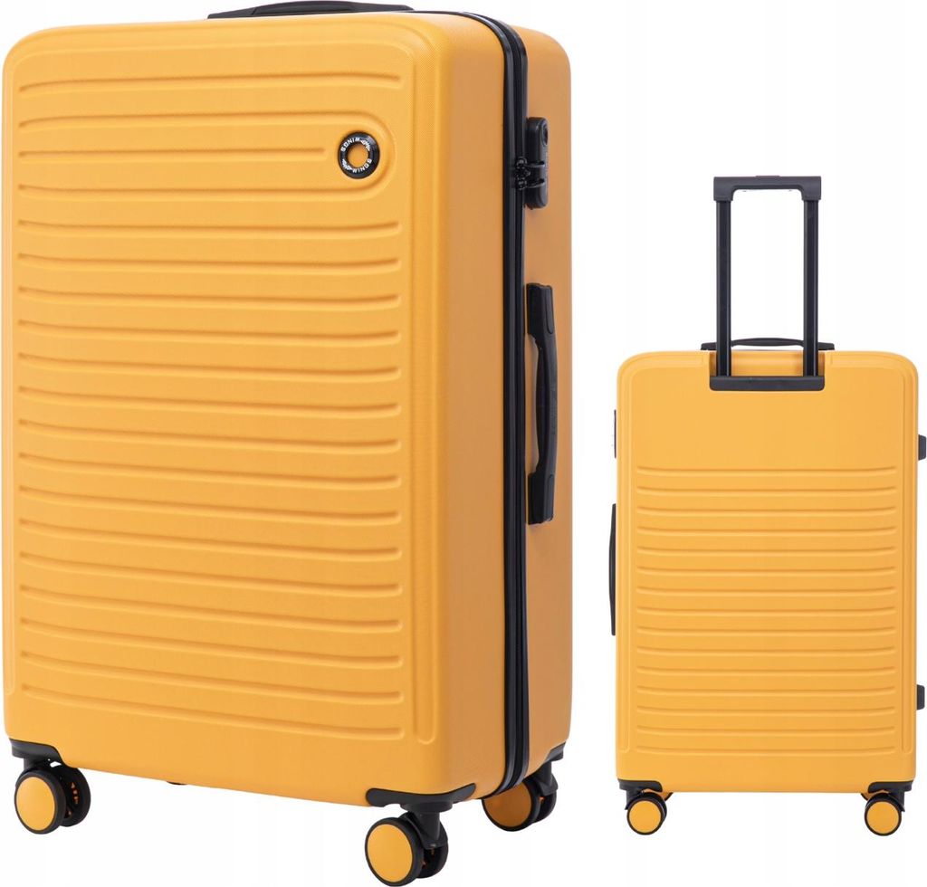 Großer Hartschalenkoffer 4 Rollen ABS Gelb 97L WINGS COOT Produktbild 