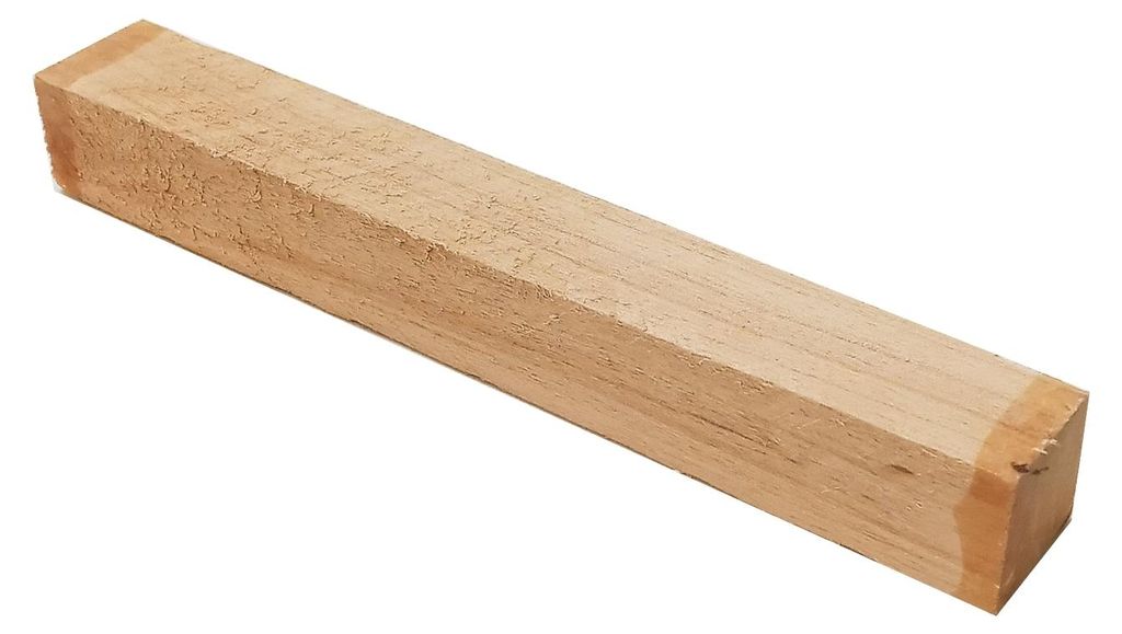 Erlenholz Penblanks, Drechselholz, Bastelholz. 2x2x15 cm.