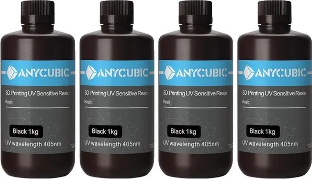 Résine 3D Noire 4kg Anti-Retrait Haute Précision pour Impressions Réussies