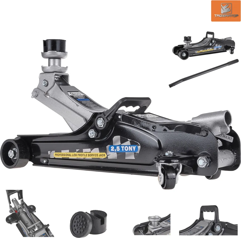 Martinetto di manovra idraulico da 2,5 t, da 80 a 360 mm, martinetto in acciaio