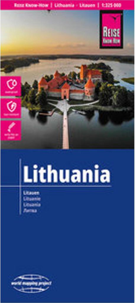 Reise Know-How Landkarte Litauen und Kaliningrad | Lithuania and Kaliningrad (1:325.000)