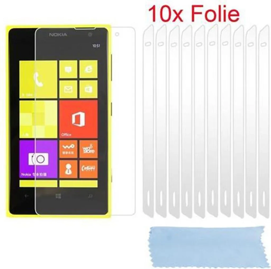 Kit 10 Pellicole Protettive Cadorabo per Nokia Lumia 1020 - High Clear