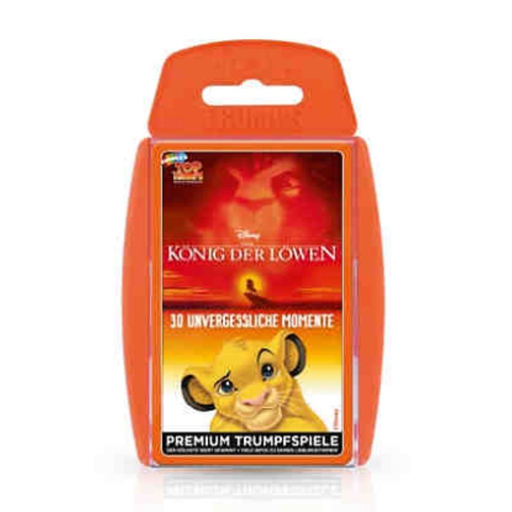 Top Trumps König der Löwen Disney Quartettspiel Kartenspiel Quartett Karten Spiel