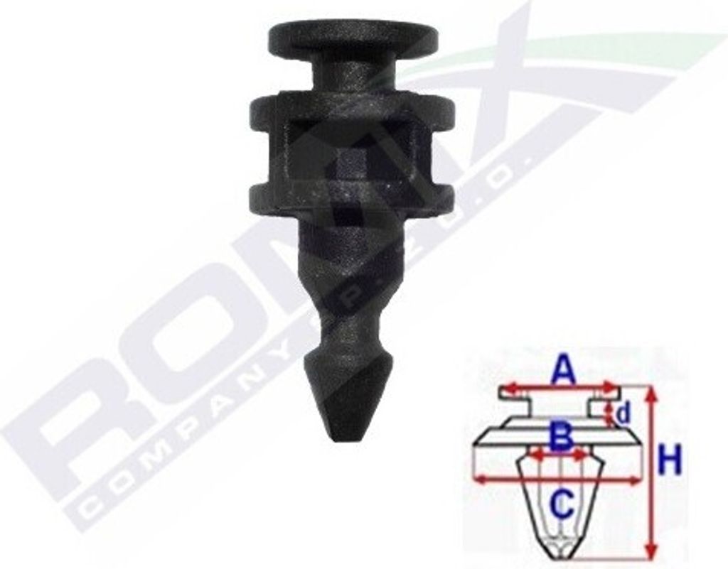 5x ROMIX C70162 Faro principale a clip Immagine del prodotto 