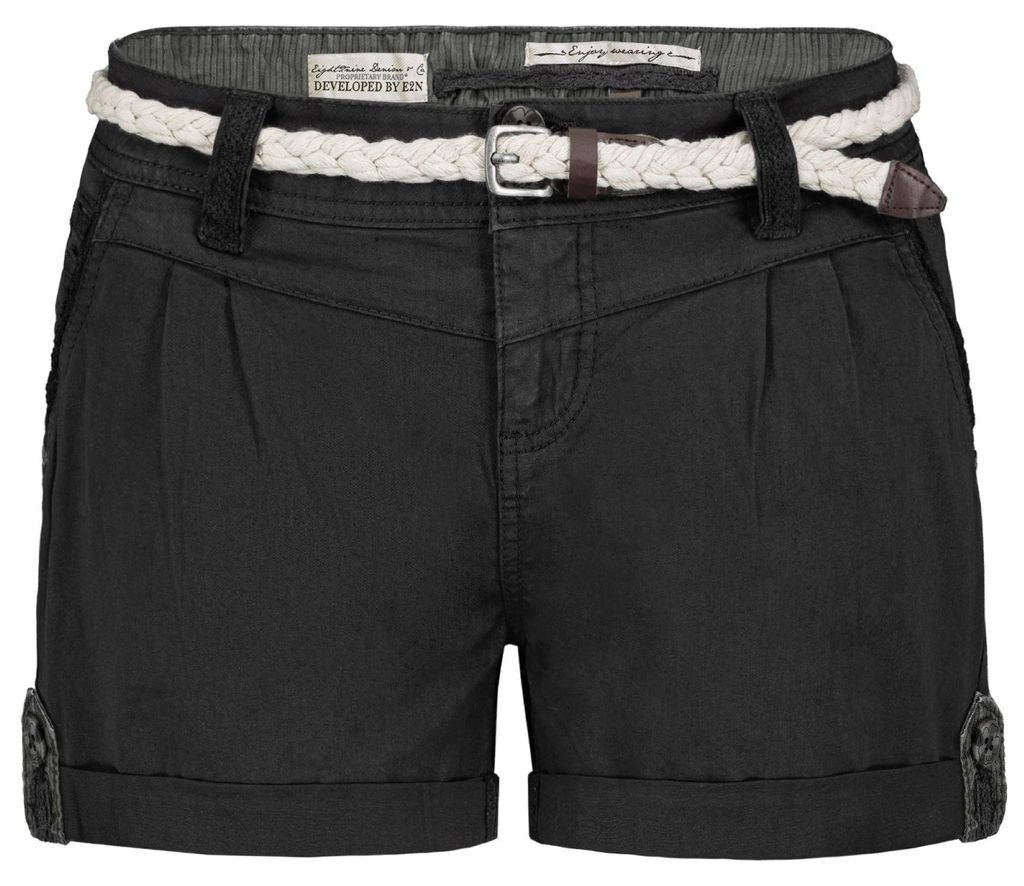 EIGHT 2 NINE Shorts Inklusive Gürtel Eingrifftaschen Gerade Regular Fit Größe: L