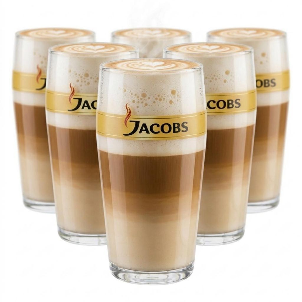 JACOBS Gläser-Set 6 Latte Macchiato Gläser/Kaffeeglas 400 Produktbild 