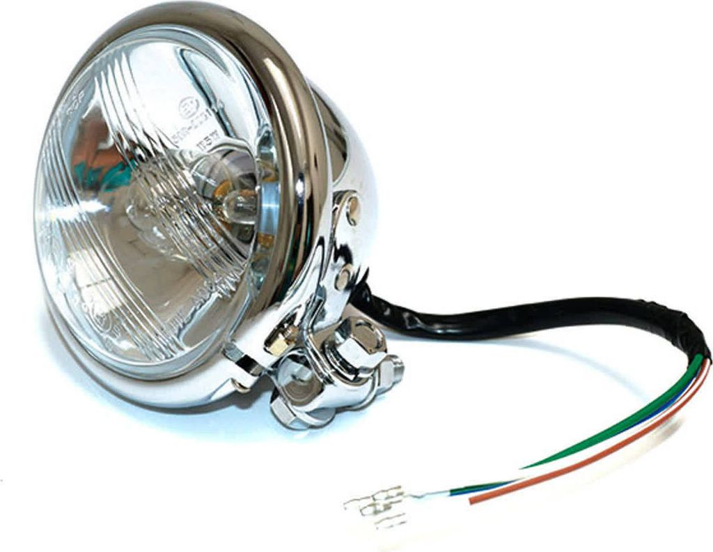 Chrome Frontscheinwerfer D.124mm S2 35/35w Lampe