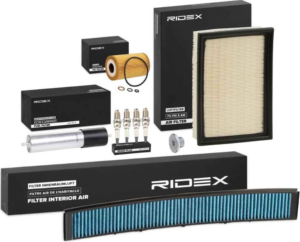 RIDEX Inspektionspaket Filterset für BMW 3 Limousine (E46) 3 Touring (E46) 3 Coupe (E46)
