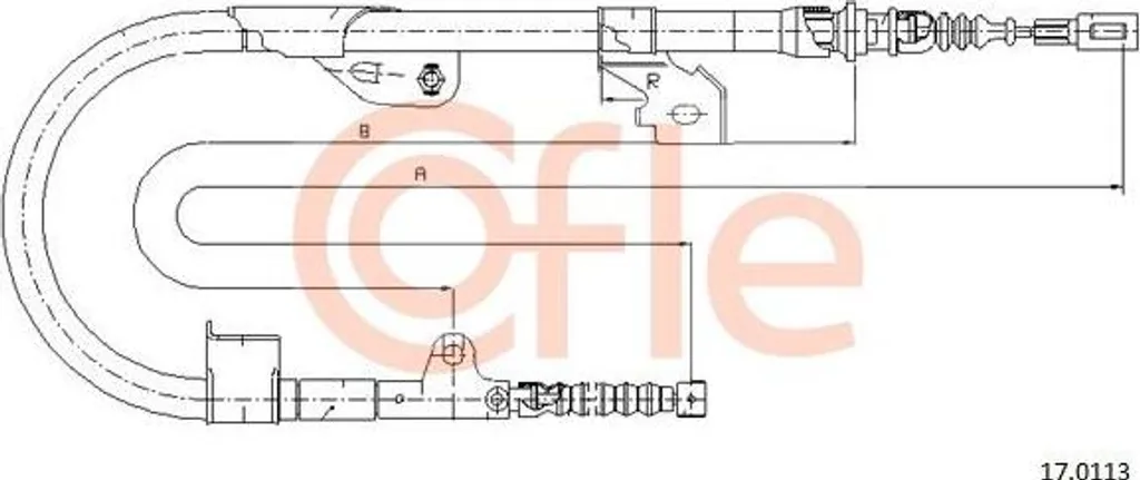 Câble de frein de stationnement pour Almera, pièce de rechange COFLE 17.0113