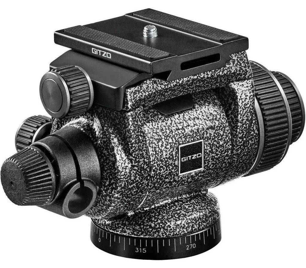 Gitzo GHF2W Rotule Fluide 2 Sections Argent pour Trépied Photographie
