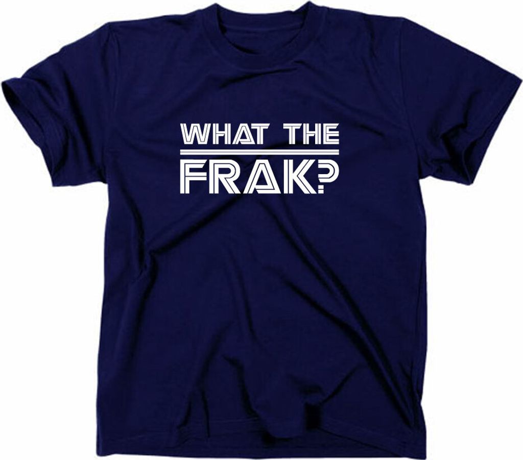 Styletex23 T-Shirt What The Frak Starbuck, navy, S