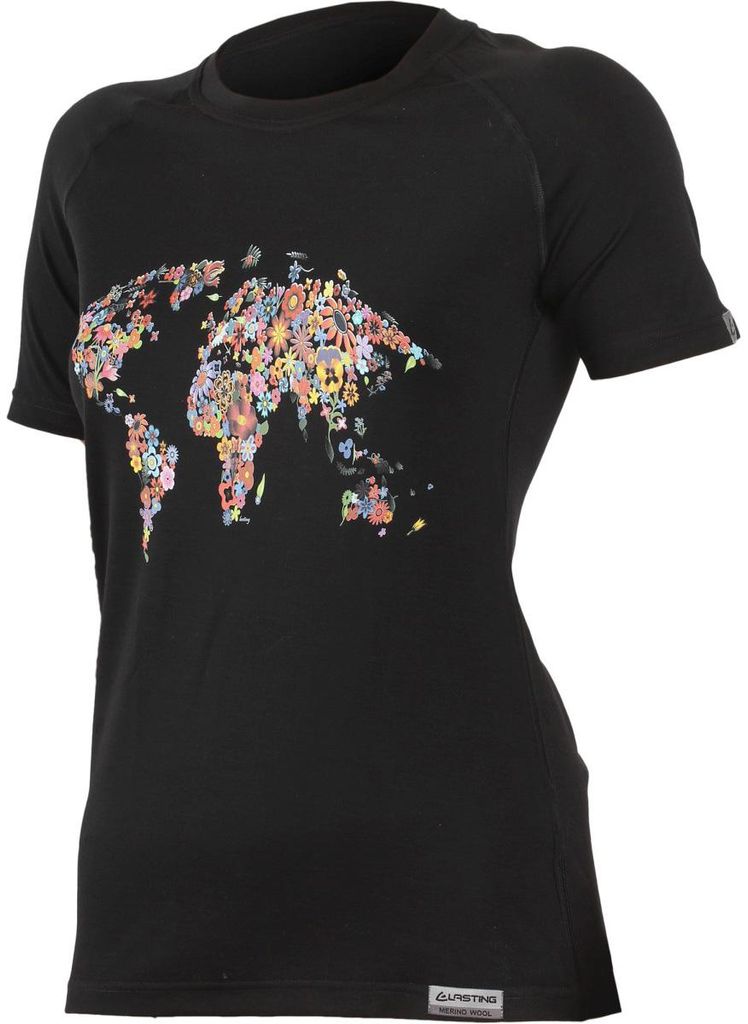 FLOWER Damen-T-Shirt mit Aufdruck 16 Mikron