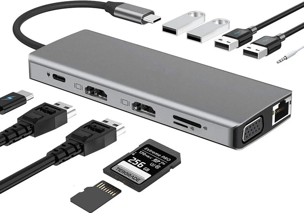 Docking Station USB C Dual HDMI 4K avec Power Delivery 100W et Audio