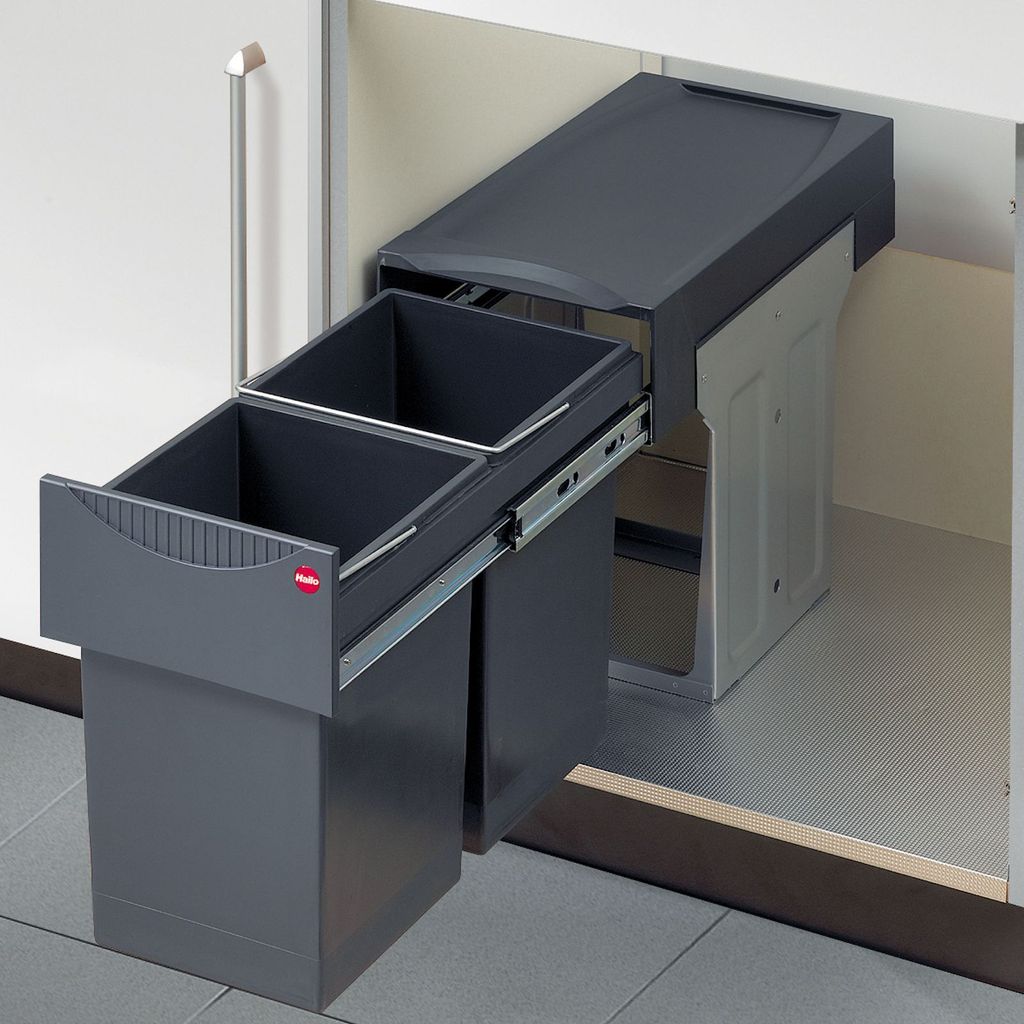 Hailo Einbau Abfallsammler Tandem 2x15l Mülleimer Produktbild