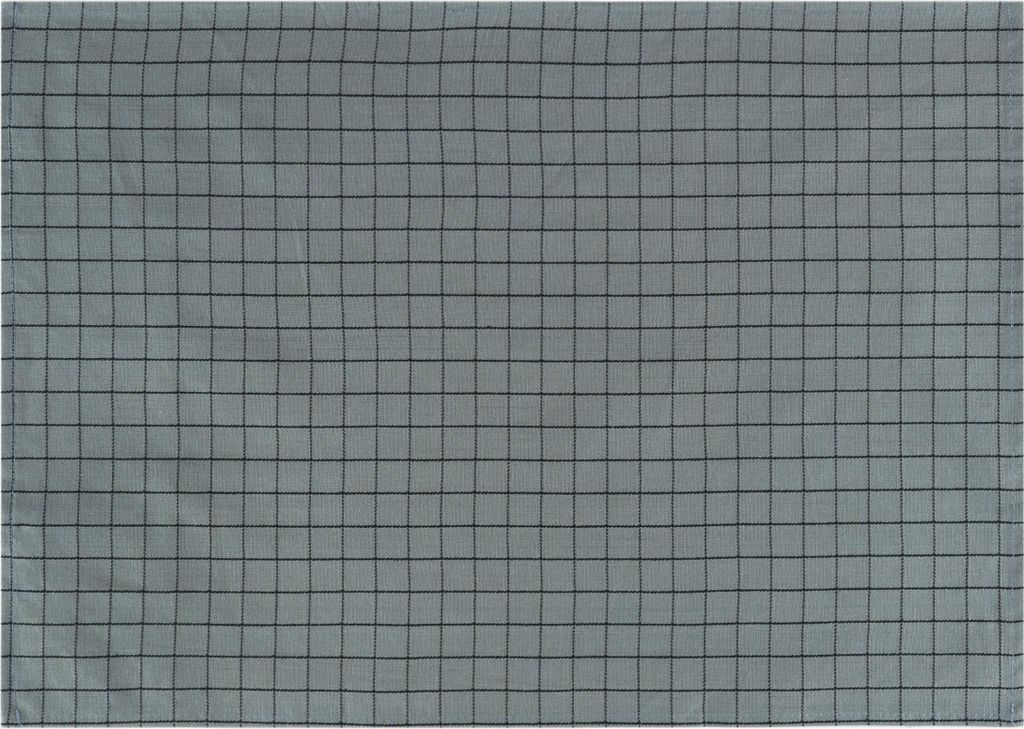 Krumble Geschirrtuch mit kleinen Quadraten - Karomuster - Geschirrtücher - Glastücher - Küchentücher - Baumwolle - Grau mit Schwarz - 40 x 60 c...