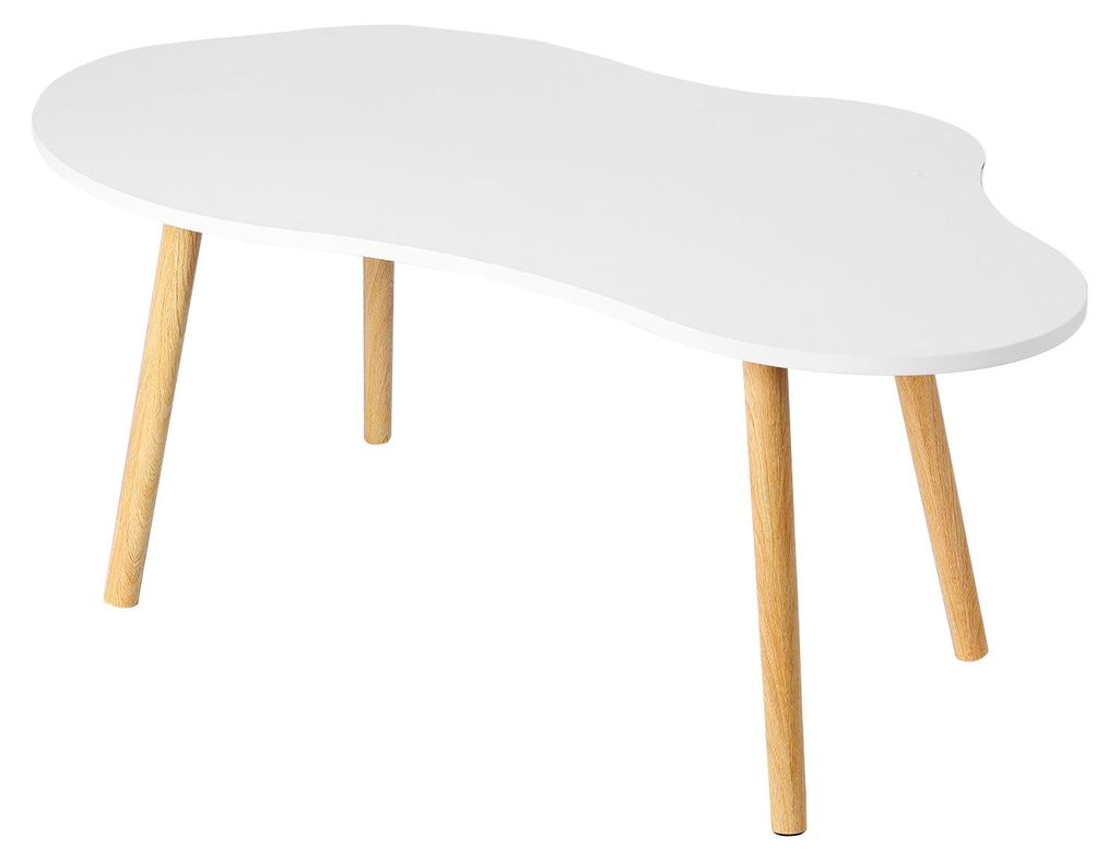 Kleiner Couchtisch, moderner Teetisch im Mid-Century-Stil, minimalistischer Wohnzimmer-Couchtisch in Wolkenform