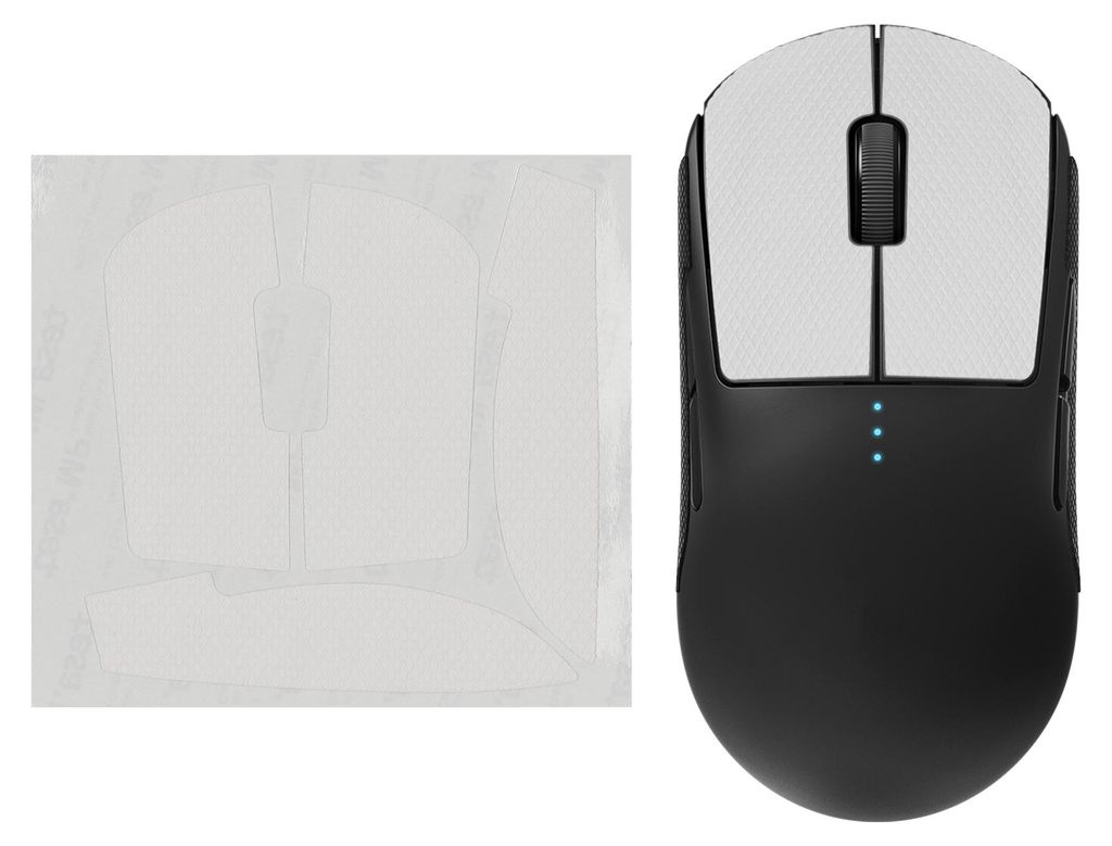 kwmobile Gaming Maus Grip Tape für Logitech G Pro Wireless 1 Mouse Grip Tape - Rutschfestes Griffband für PC Maus - Weiß