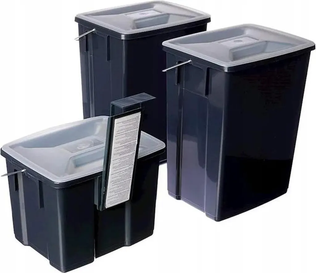 Poubelle tri sélectif anti-odeur 3 bacs - Solution compacte cuisine