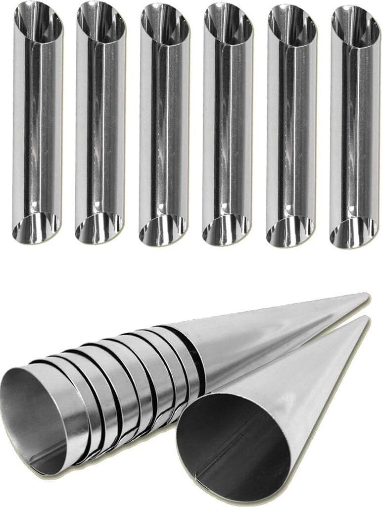 6X Cannoli Schaumrollen + 10x Schillerlockenformen Set Produktbild 