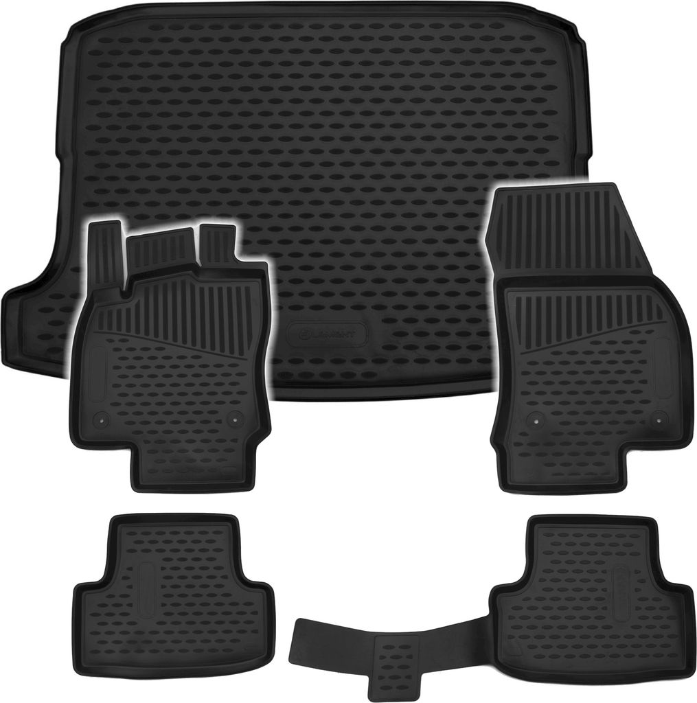 Gummi Kofferraumwanne + Fußmatten Set für Seat Ateca, Bj. Produktbild 