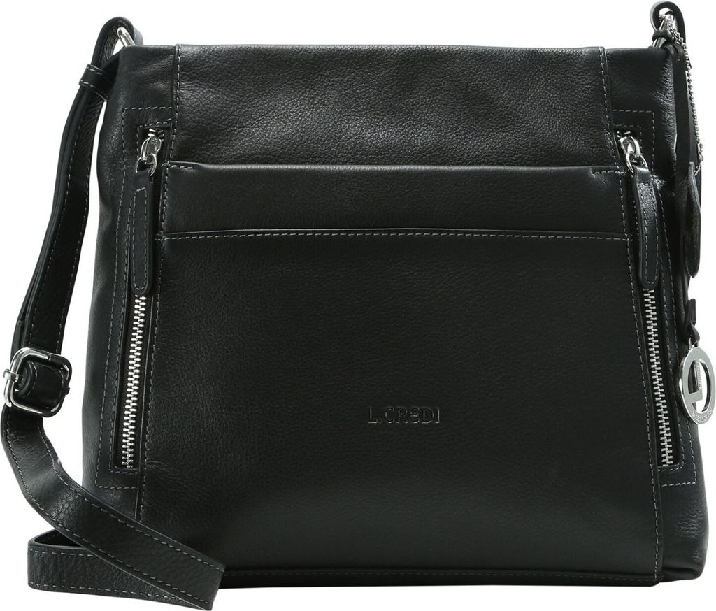 L.CREDI Pelle borsa a tracolla Sabrina Crossbody Bag Black Immagine del prodotto 
