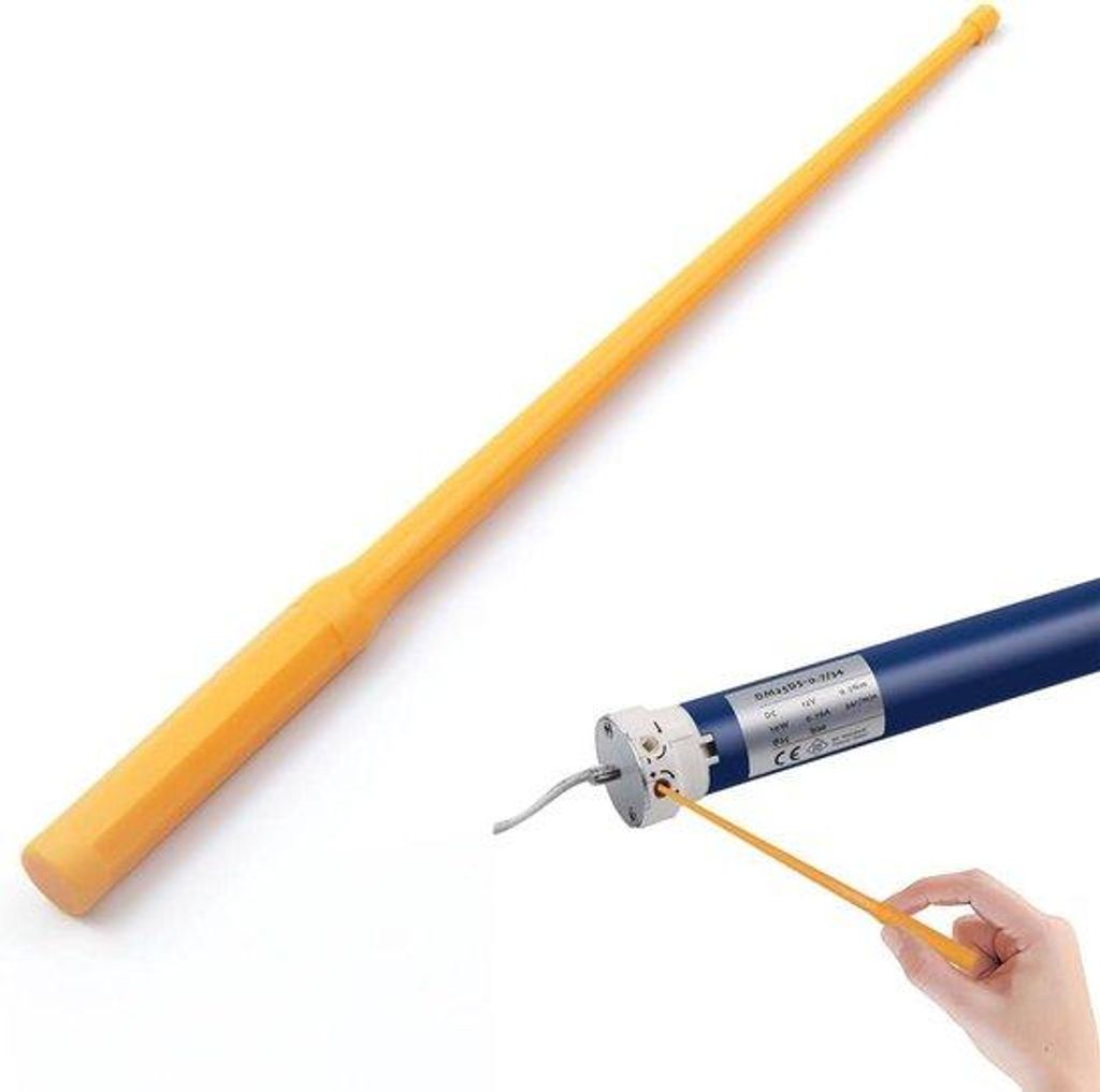 Automatischer Rolloantrieb - Rundes Leitrohr von 21 cm - Jalousienautomatik - Mit Bedienknopf