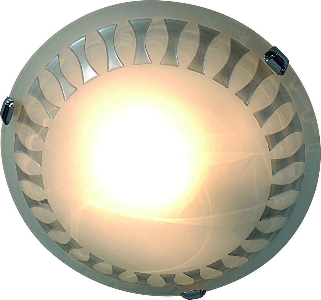 Näve Leuchten Glasdeckenleuchte "SANDRA" Glasdeckenleuchte "SANDRA" Deckenleuchten - Glasdeckenleuchte "SANDRA", Deckenlampe aus Metall und Glas i...