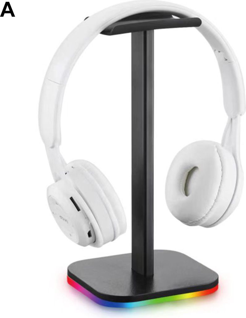 Headset-Ständer mehrfarbig fließend stabile Basis Nicht-Rutsch-Tragbare weit verbreitete Desktop-Display-Pickup/Bottom Luminous RGB Gaming Kopfh...