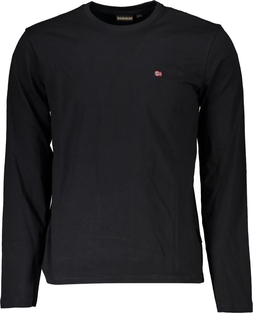 Kurzarm Herren T-Shirt Schwarz – Regular Fit & Stilvolle Stickerei