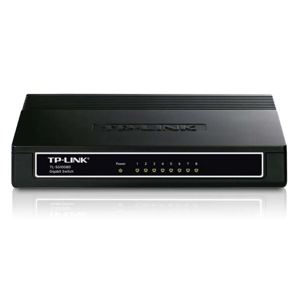Switch Ethernet 8 Ports Gigabit pour Gaming et Télétravail Stable