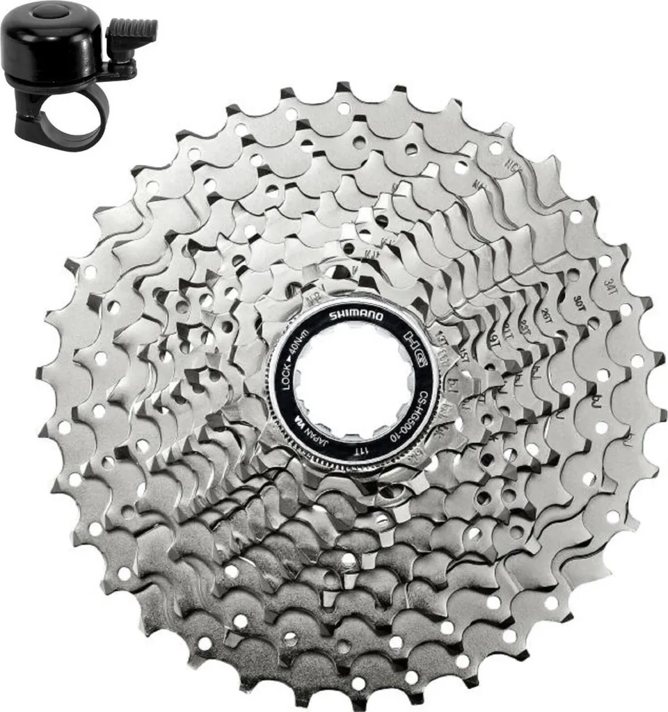 Cassette 10V Shimano CS-HG500 11-34 dents robuste pour vélo de route