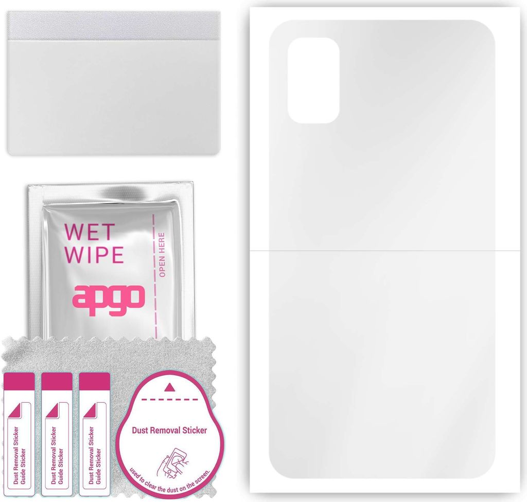 apgo Rückseite Schutzfolie, klar, kompatibel mit Tecno Pop 5C, Hinten Hydrogel-Displayschutzfolie mit Positionierhilfe, kratzfest, einfache Montage