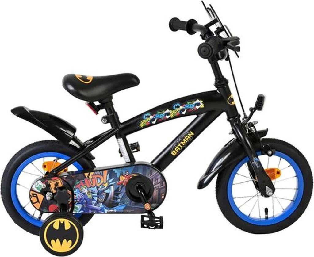 Vélo Batman 12 pouces idéal pour apprendre le vélo en sécurité dès 3 ans