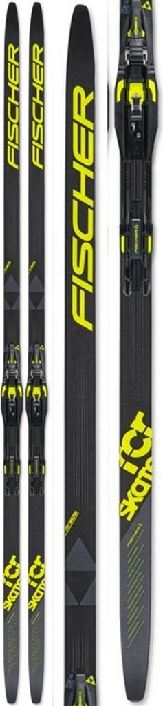 Fischer RCR Skate Stiff inkl. Bindung Skatingski Langlaufski schwarz NEU 176