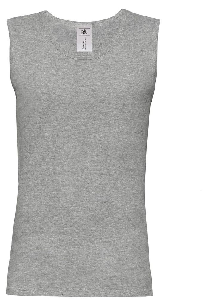 B&C - "Athletic Move" Ärmelloses Oberteil für Herren FK2152 (XXL) (Grau)