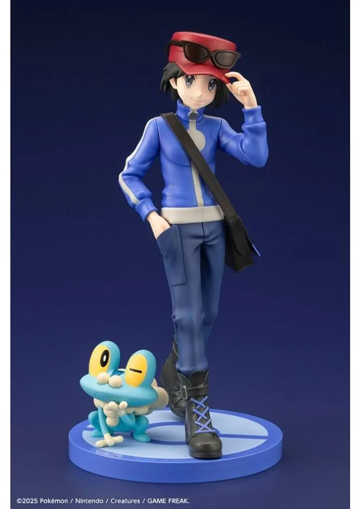 Figurine Pokémon Calem et Froxy ARTFXJ 1/8 - Statue de Collection 20cm