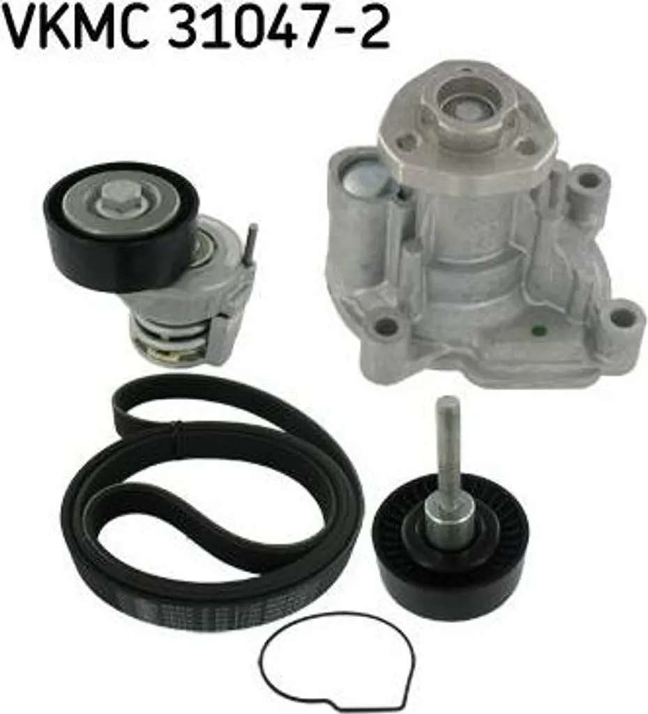 Pompe à eau avec courroie crantée SKF de qualité OE pour Jetta et EOS
