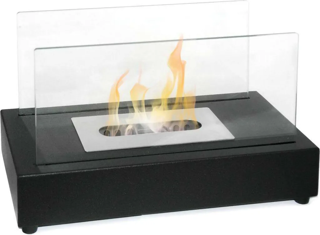 Caminetto Bioetanolo Dmora Ardesio 35cm Nero | Arredo Design Made in Italy
