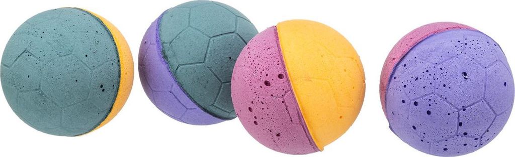 TRIXIE Set of Soft Balls, Katze, Kugellager, Mehrfarbig, Produktbild 