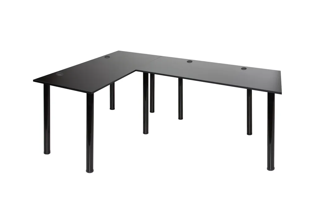 Bureau d'Angle Gaming Noir 197 cm SyberDesk Pro pour Setup Multi-Écran - 6