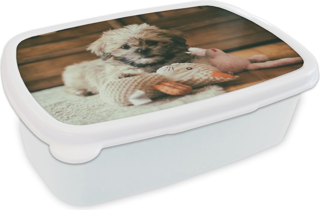 KitchenYeah® Lunchbox Brotzeit Brotdose 17x11 cm Ein Shih Produktbild 