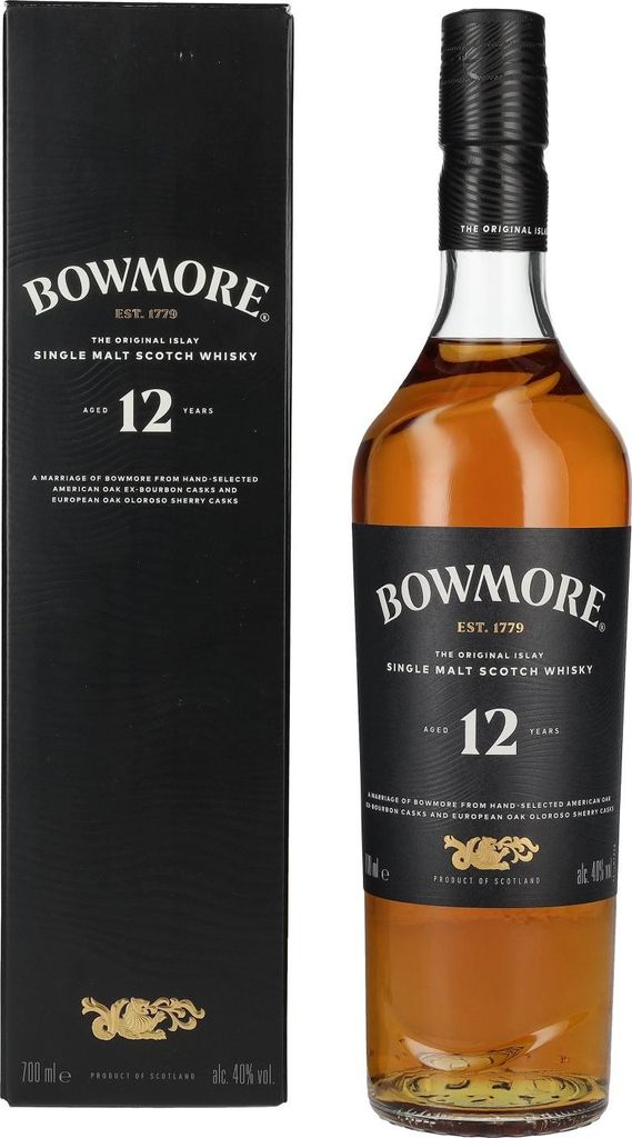 Bowmore 12 Years Old Islay Single Malt 40% Vol. 0,7l en Image du produit 