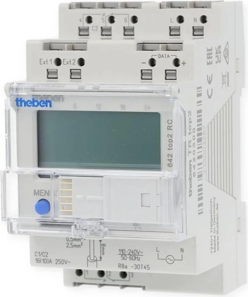 Programmateur électrique 110V 240V TR 642 top2 RC pour éclairage et chauffage - 2