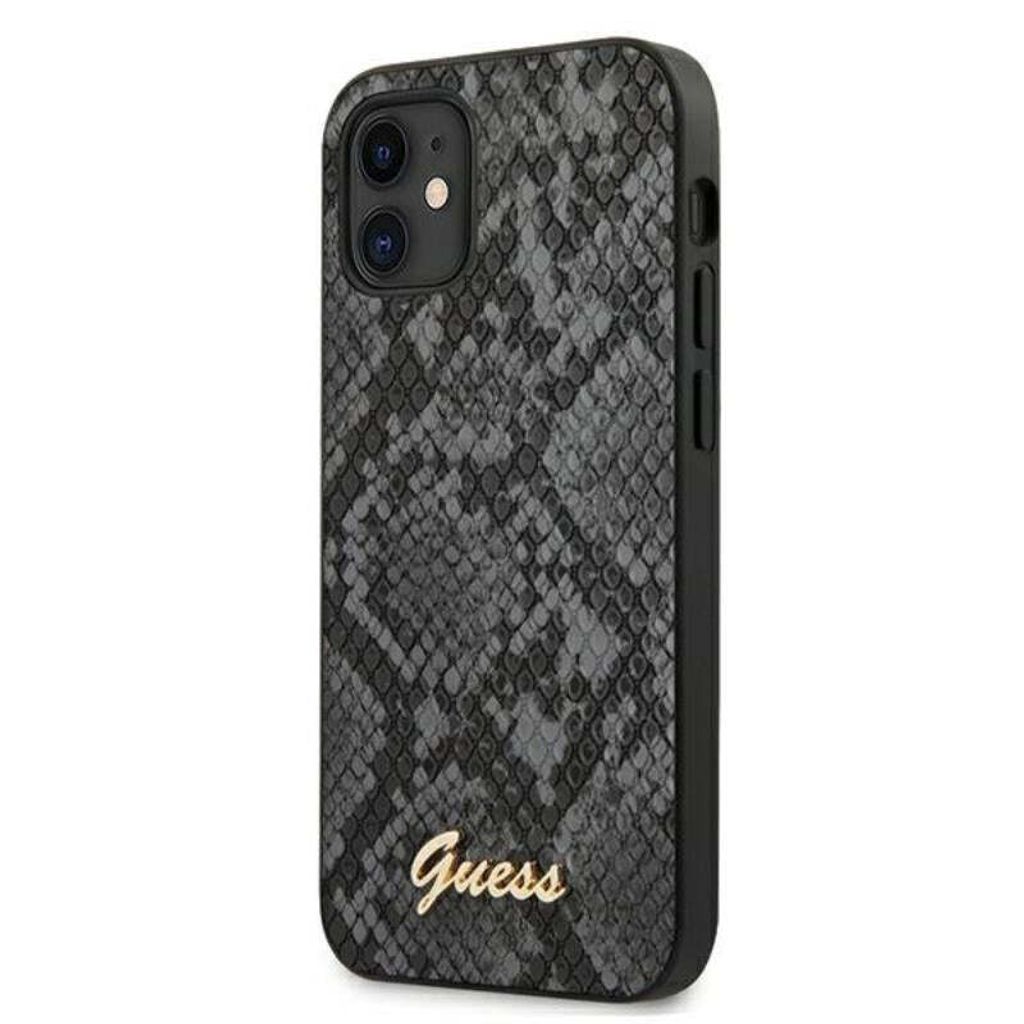 Guess Apple iPhone 12 Mini Black Back cover case - Python