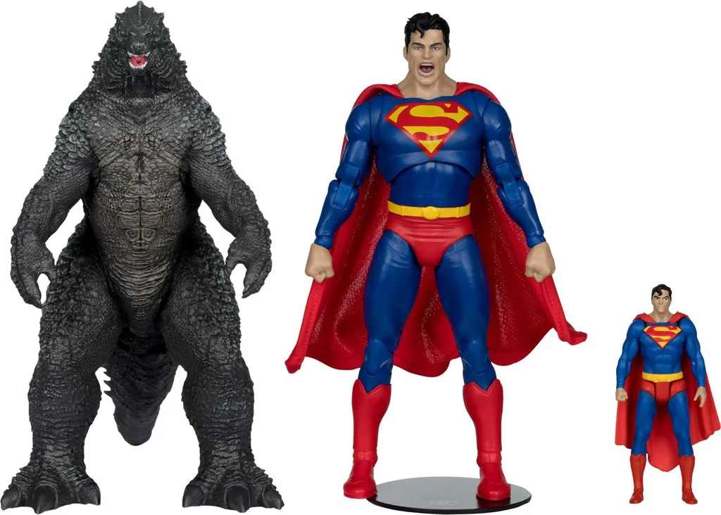 Figurines de Collection Superman vs Godzilla 30 cm pour Fans de DC