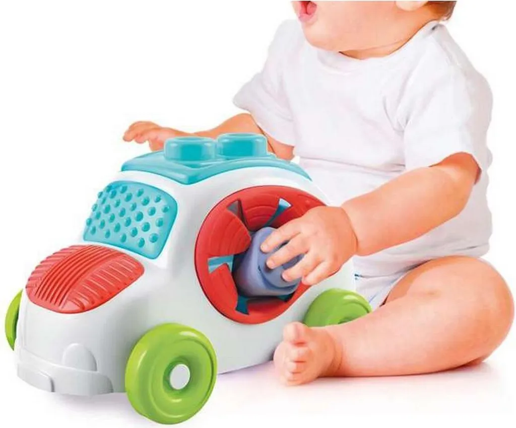 Voiture-jouet Clementoni pack de 8 voitures multicolores bébé - 4