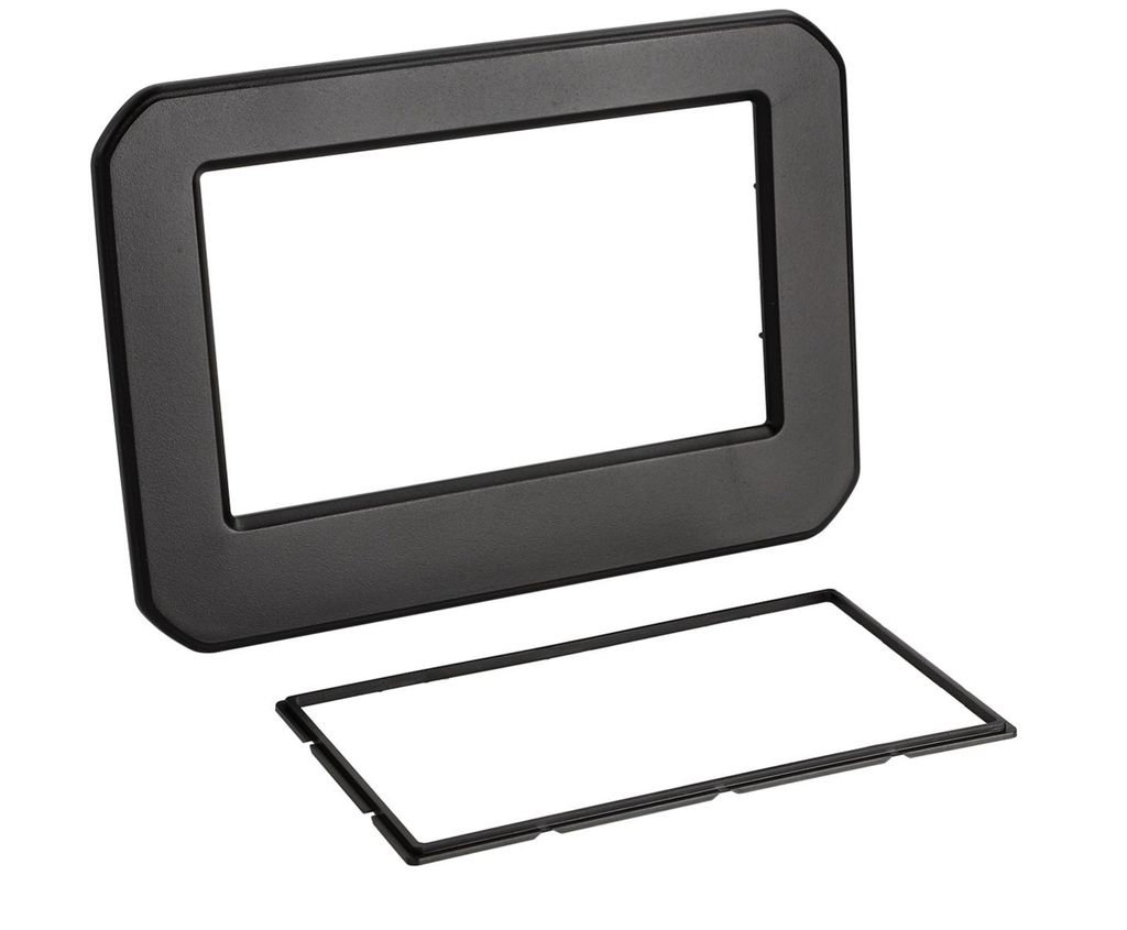 2-DIN Radioblende Suzuki Ignis 2017-2022 Klavierlack/silber