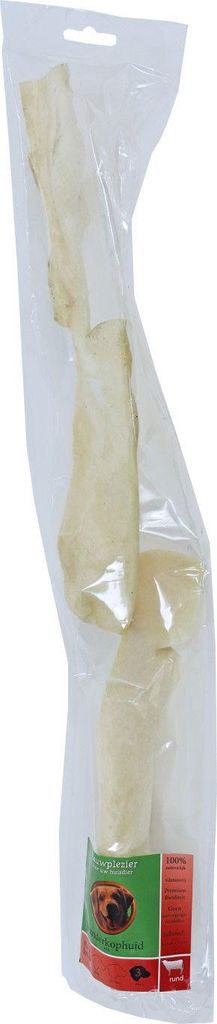 Natural Snack Rinderkopfhaut weiß 50 cm im Beutel - Gebr de boon